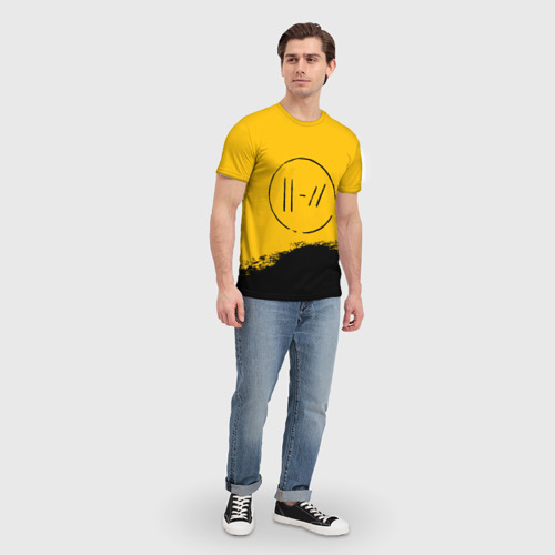 Мужская футболка 3D Twenty One pilots TOP, цвет 3D печать - фото 5