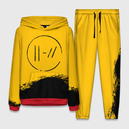 Женский костюм с толстовкой 3D Twenty One pilots TOP, цвет красный