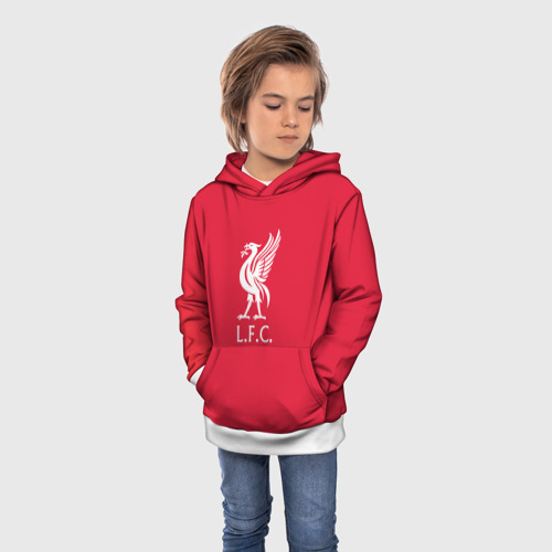 Детская толстовка 3D FC Liverpool, цвет белый - фото 3