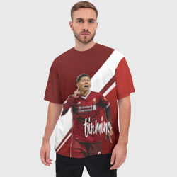 Мужская футболка oversize 3D Roberto Firmino - фото 2