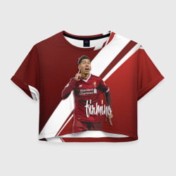 Женская футболка Crop-top 3D Roberto Firmino