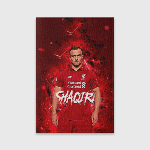 Обложка для паспорта матовая кожа Shaqiri Liverpool, цвет черный