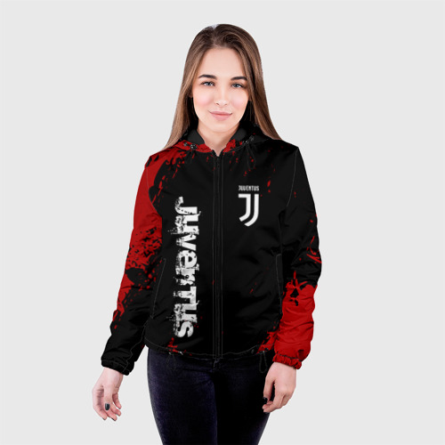 Женская куртка 3D JUVENTUS / ЮВЕНТУС, цвет черный - фото 3