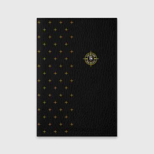 Обложка для паспорта матовая кожа Паша Техник, цвет черный