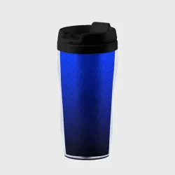 Термокружка-непроливайка Carbon blue синий карбон
