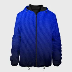Мужская куртка 3D Carbon blue синий карбон