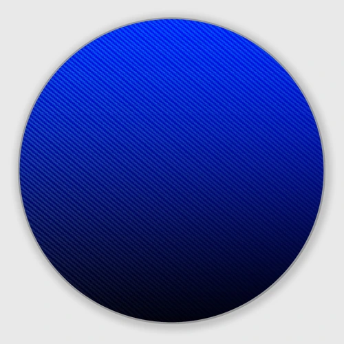 Круглый коврик для мышки Carbon blue синий карбон