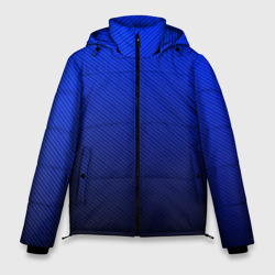 Мужская зимняя куртка 3D Carbon blue синий карбон