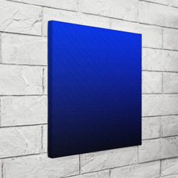 Холст квадратный Carbon blue синий карбон - фото 2