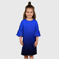 Детское платье 3D Carbon blue синий карбон - фото 2