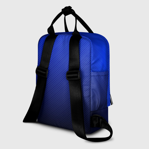 Женский рюкзак 3D Carbon blue синий карбон - фото 5