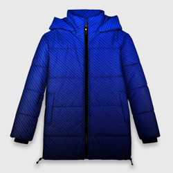 Женская зимняя куртка Oversize Carbon blue синий карбон