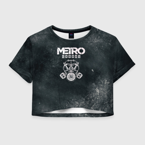 Женская футболка Crop-top 3D Metro Exodus, цвет 3D печать