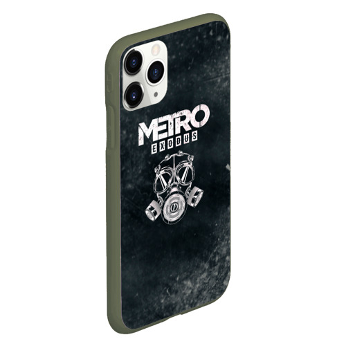 Чехол для iPhone 11 Pro матовый Metro Exodus, цвет темно-зеленый - фото 3