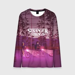 Мужской лонгслив 3D Stranger things