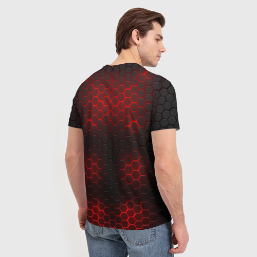 Мужская футболка 3D Стальная броня, цвет 3D печать - фото 4