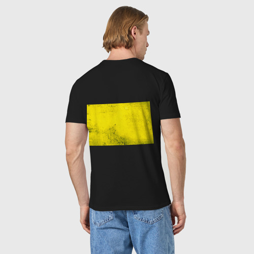 Мужская футболка хлопок с принтом Metro Exodus, вид сзади #2