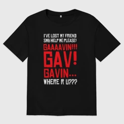 Женская футболка хлопок Oversize Гэвин