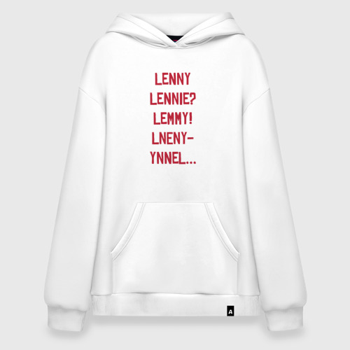 Худи SuperOversize хлопок Lenny, цвет белый