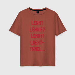 Женская футболка хлопок Oversize Lenny