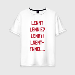 Женская футболка хлопок Oversize Lenny