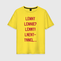 Женская футболка хлопок Oversize Lenny