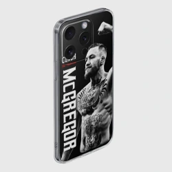 Чехол для iPhone 15 Pro силиконовый с защитой камеры Конор МакГрегор - фото 2