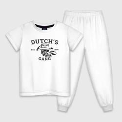 Детская пижама с белой футболкой Банда Датча