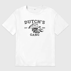 Женская футболка хлопок Oversize Банда Датча