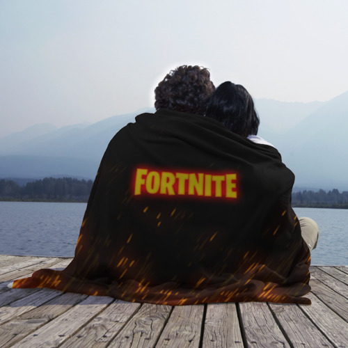 Плед 3D FORTNITE FIRE, цвет 3D (велсофт) - фото 3