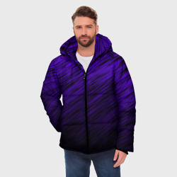 Мужская зимняя куртка 3D Штрихи - фото 2
