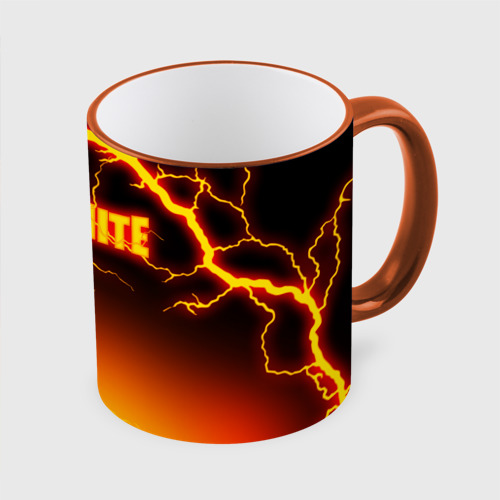 Кружка с полной запечаткой Fortnite firestorm Фортнайт шторм, цвет Кант оранжевый - фото 3