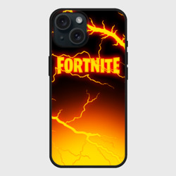 Чехол силиконовый для Apple iPhone 15 матовый Fortnite firestorm Фортнайт шторм
