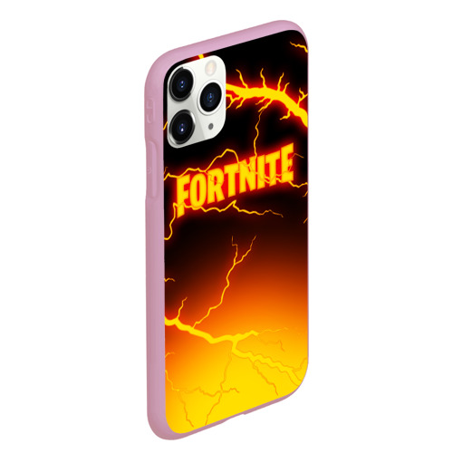 Чехол для iPhone 11 Pro Max матовый Fortnite firestorm Фортнайт шторм, цвет розовый - фото 3