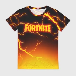 Женская футболка 3D Fortnite firestorm Фортнайт шторм