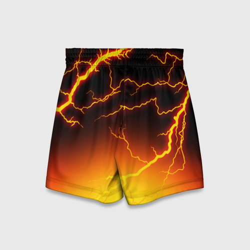 Детские спортивные шорты 3D Fortnite firestorm Фортнайт шторм, цвет 3D печать - фото 2