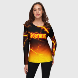 Женский лонгслив 3D Fortnite firestorm Фортнайт шторм - фото 2