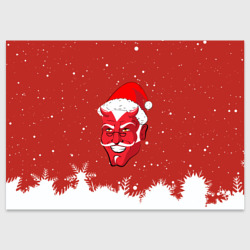 Поздравительная открытка Сатана Санта
