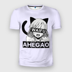 Мужская футболка 3D Slim Ahegao Waifu