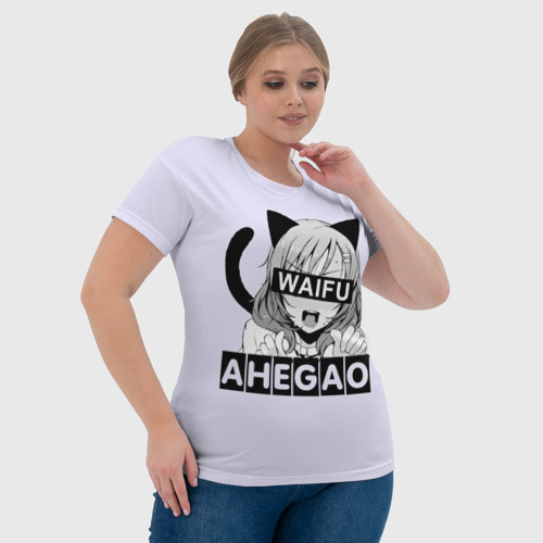 Женская футболка 3D с принтом Ahegao, фото #4