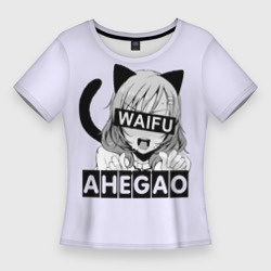 Женская футболка 3D Slim Ahegao Waifu