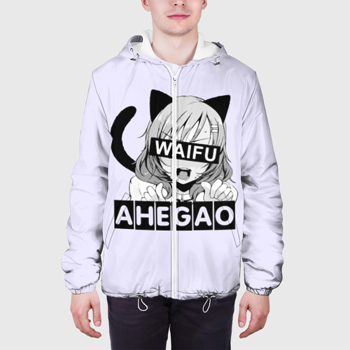 Мужская куртка 3D Ahegao Waifu, цвет 3D печать - фото 4
