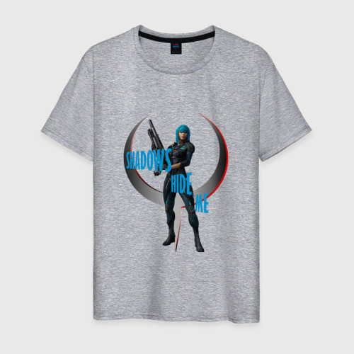 Мужская футболка хлопок Quake Champions (Nix), цвет меланж