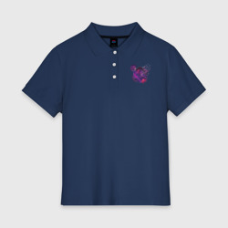 Женское поло хлопок Геометрия