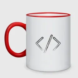 Кружка двухцветная Программирование