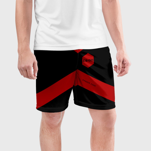 Мужские шорты спортивные CS:GO - Danger Zone, цвет 3D печать - фото 3