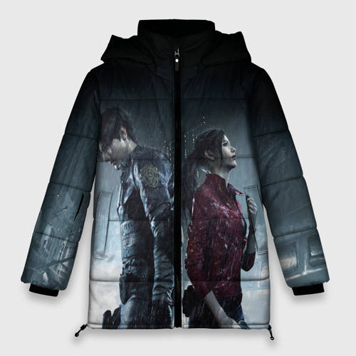 Женская зимняя куртка Oversize Resident Evil 2, цвет красный