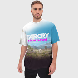 Мужская футболка oversize 3D Far Cry new Dawn - фото 2