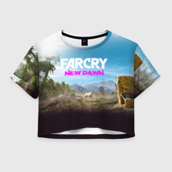 Женская футболка Crop-top 3D Far Cry new Dawn