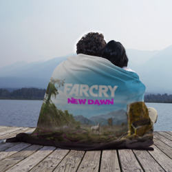 Плед с принтом Far Cry new Dawn для любого человека, вид спереди №3. Цвет основы: 3d (велсофт)